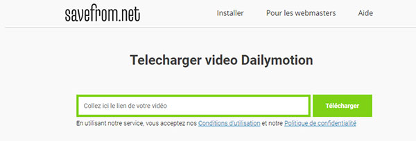 Convertir YouTube en MP4 sur Clipconverter.cc