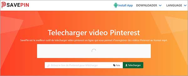 Télécharger une vidéo Pinterest avec SavePin