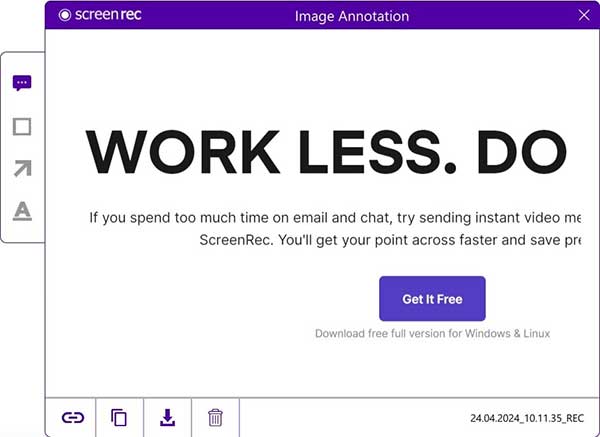 Capturer l’écran dans Windows 11 avec ScreenRec