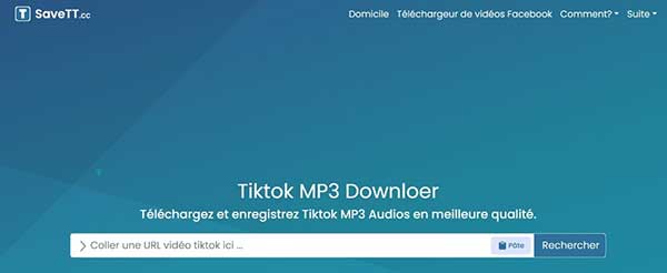 Télécharger une vidéo TikTok avec SaveTT.cc