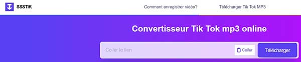 Télécharger une vidéo TikTok avec SSSTIK
