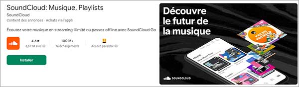 Télécharger de la musique sur Android avec SoundCloud