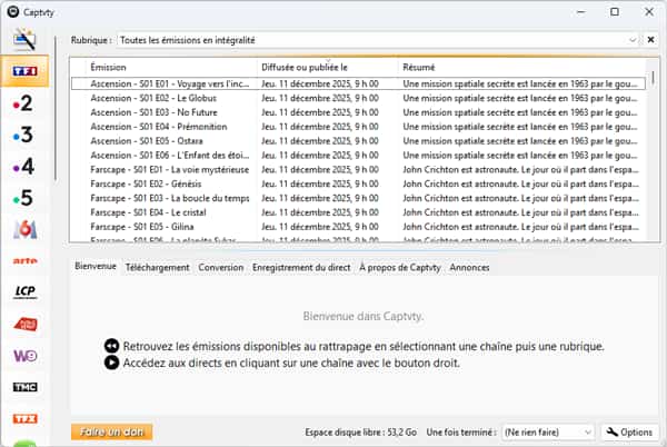 Télécharger une vidéo TF1+ avec Captvty