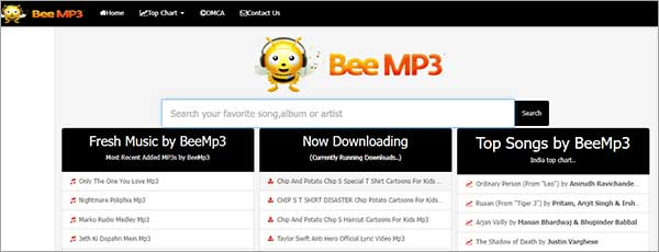 Télécharger de la musique MP3 avec BeeMP3