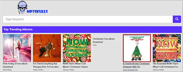 Télécharger de la musique MP3 avec MP3SKULLS