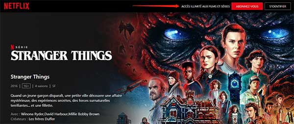 Télécharger Stranger Things depuis Netflix