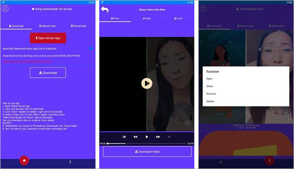 Télécharger une vidéo Smule sur téléphone Android