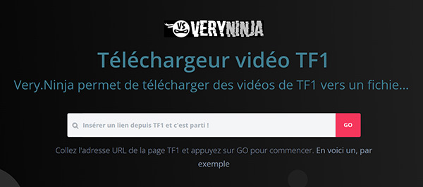 Télécharger une vidéo TF1+ avec VeryNinja