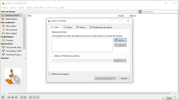 Ajouter MP4 dans VLC