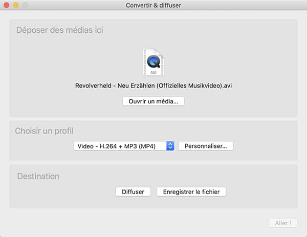 Convertir AVI en MP4 sur Mac avec VLC