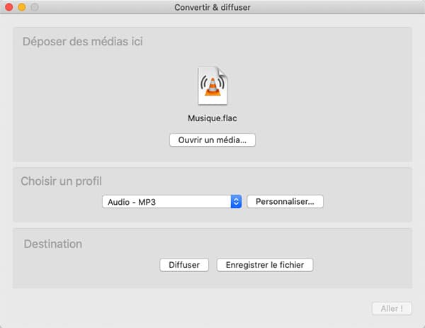 Convertir FLAC en MP3 sur Mac avec VLC