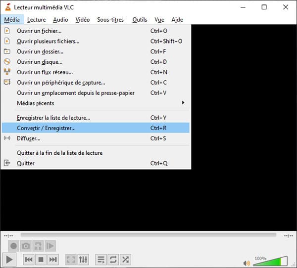 VLC - Convertir/Enregistrer