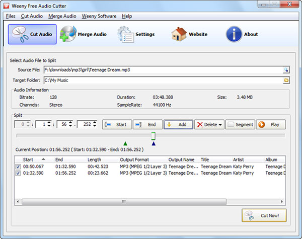 Weeny Free Audio Cutter