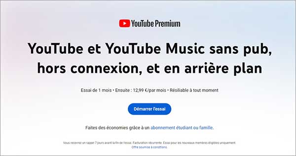 Télécharger YouTube en MP4 avec Youtube Premium