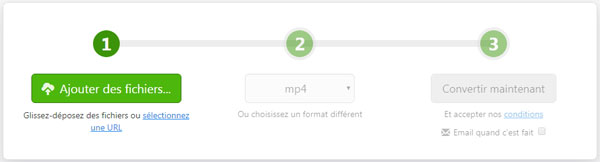 Convertir WebM en MP4 par ZAMZAR