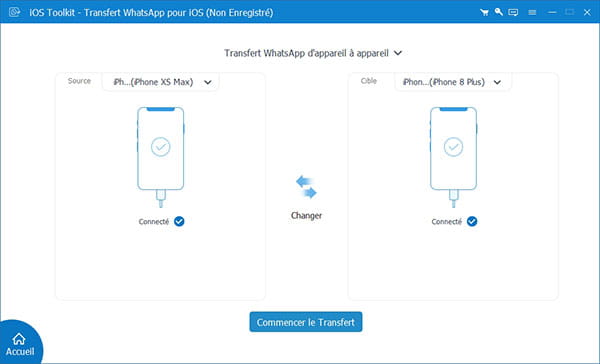 Transférer Whatsapp entre iPhones