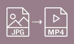 Deux façons pour convertir JPG en MP4