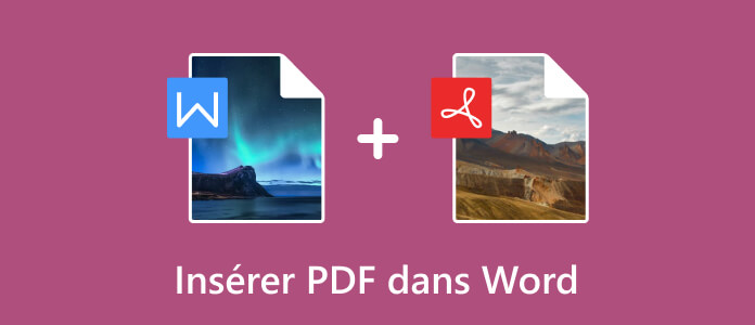 Insérer PDF dans Word